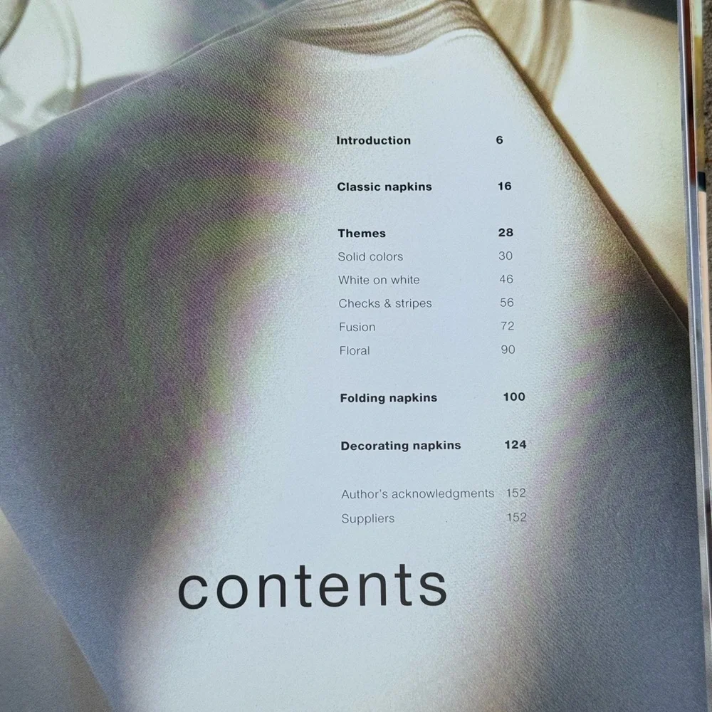 VTG Napkin Details Book‎ Hardback 2002 Home Decor